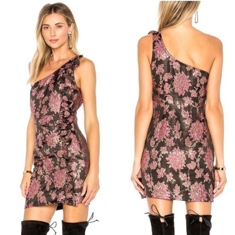 For Love & Lemons Luella Jacquard Mini Dress